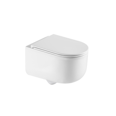 Miska wc podwieszana, qfs, korfu okrągła, z deską wolnoopadającą CE-95-001-L Invena