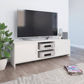 vidaXL Szafka pod TV, biała, 120x30x37,5 cm, materiał drewnopochodny