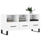 vidaXL Szafka pod TV, biała, 102x36x50 cm, materiał drewnopochodny model standard