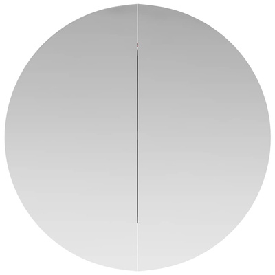 Szafka łazienkowa z lustrem i LED, biała, 54x54x17,5 cm