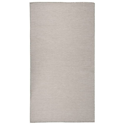 vidaXL Dywan zewnętrzny o płaskim splocie, 80x150 cm, taupe