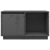 vidaXL Szafka pod TV, szara, 74x35x44 cm, lite drewno sosnowe