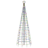 Choinka świąteczna LED z kolcami 570 diod LED kolorowa 300 cm