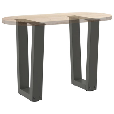 Nogi do stolika kawowego w kształcie litery V 2 szt. Antracyt 38x(42-43,3) cm Stal
