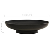 vidaXL Palenisko, 80 cm, stal
