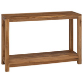 Konsola naturalny 110 x 35 x 75 cm Lite drewno teakowe