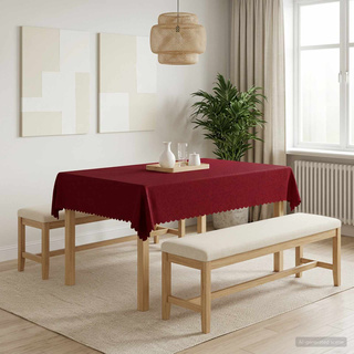 Obrus stołowy 5 szt. Prostokątny Czerwone wino 140 x 160 cm