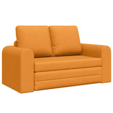 Sofa Bed Ciemny Żółty 148 x 71 x 83 cm tkanina
