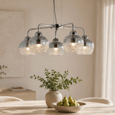 Lampa wisząca lustrzana chrom bite szkło 3x60W Cromina Candellux 35-56375