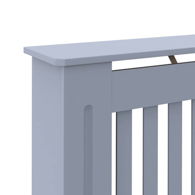 Osłona na kaloryfer, antracytowa, 112x19x81,5 cm, MDF