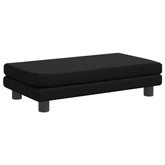 vidaXL Legowisko dla psa z dostawką, czarne, 100x50x30 cm, ekoskóra