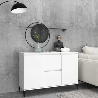 Szafka, biała, 102x35x70 cm, materiał drewnopochodny
