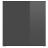 vidaXL Szafka pod TV, szara na wysoki połysk, 107x35x37 cm