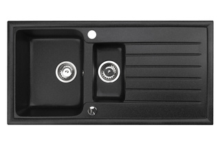 Zlewozmywak Napoli 15 08 / czarny nakrapiany