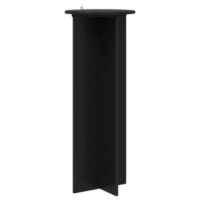 Stojak na rośliny 2 pcs Czarny ?40 x 100 cm Drewno inżynieryjne