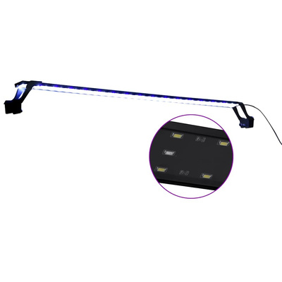 Lampa LED do akwarium, z zaciskami, 115-130 cm, niebiesko-biała