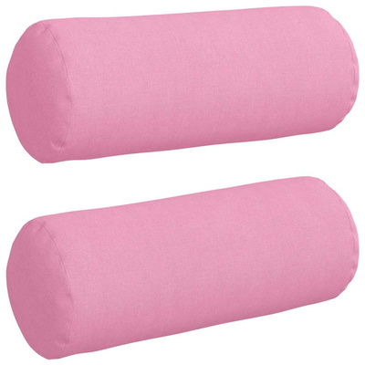 Poduszki Wałkowe 2 pcs Różowy ? 15 x 40 cm tkanina