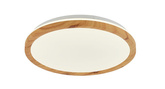 PLAFON KATO 400 mm LEDEA 50333114 LED 24W METAL BIAŁY, JASNE DREWNO