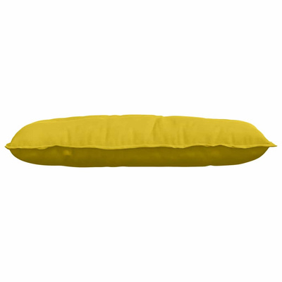 Poduszka na plecy Żółty 100 x 50 cm Tkanina sztruksowa
