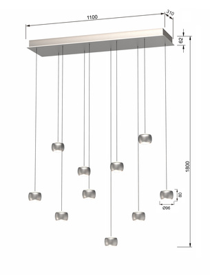 Lampa wisząca QUIBERON 7039-1003
