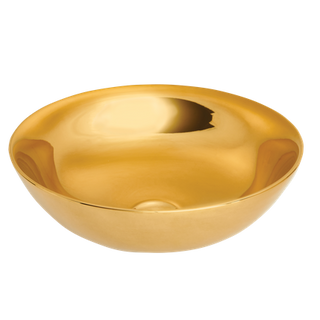 Umywalka nablatowa Tinos marmur złota połysk  Invena