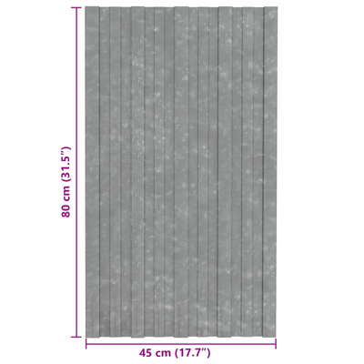 Panel dachowy 36 pcs srebrny 80 x 45 cm Stal galwanizowana