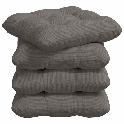 Poduszki na siedziska 4 pcs Jasnoszary 45 x 45 cm