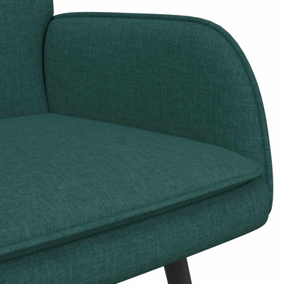 Sofa dwuosobowa Ciemnozielony 115 x 61 x 87 cm tkanina