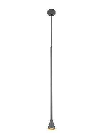 Lampa wisząca tuba Tucson szara pojedyncza GU10 metalowa
