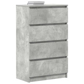 Komoda, szarość betonu, 60x35x98,5 cm, materiał drewnopochodny