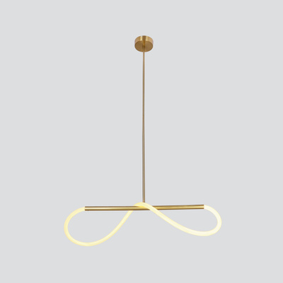 Lampa wisząca LED podłużna SUPREME 80 cm 3000K - designerska lampa nad stół