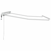 Rama markizy Z regulacją Biały 2,5 x 2 m Stal