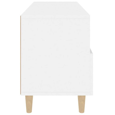 vidaXL Szafka pod TV, biała, 80x36x50 cm, materiał drewnopochodny wariant 8