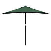 Parasolka ogrodowa Zielony 294 x 150 x 223 cm Poliester i Stal