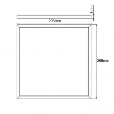 Panel LED - 297x297mm - Ciepła barwa - 18W