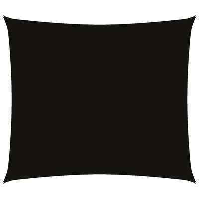 Prostokątny żagiel ogrodowy, tkanina Oxford, 2x2,5 m, czarny