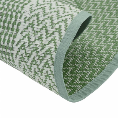 vidaXL Dywan na zewnątrz, zielony, ?120 cm, PP
