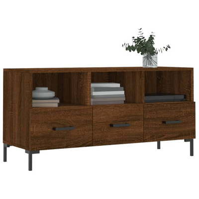 Szafka pod TV, brązowy dąb, 102x36x50 cm vidaXL