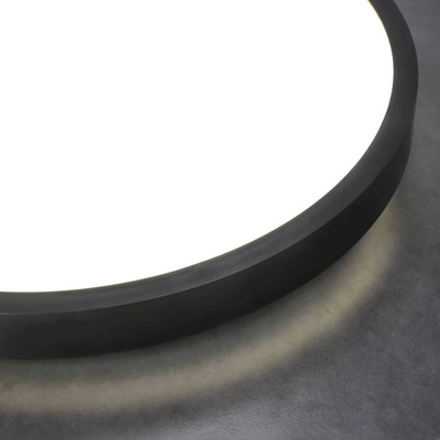 Plafon PERETI 24W czarny pierścień 35cm, 4000K barwa neutralna, 2400lm, IP44, 220-240V EDO777614 EDO Solutions