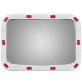 Convex lustro drogowe prostokątne 40 x 60 cm z odblaskową ramą