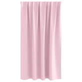 Firany blackout z kółkami 2 pcs Dziecięcy róż 140 x 140 cm