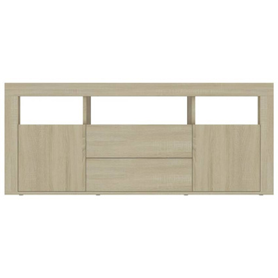 vidaXL Szafka pod TV, dąb sonoma, 120x30x50cm, materiał drewnopochodny