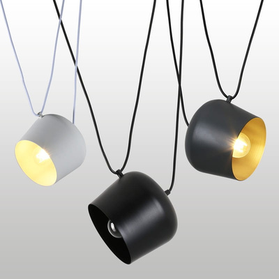 Nowoczesna Lampa Wisząca ?30cm Biała Abruzzo Rittoro Uno