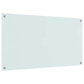 Panel kuchenny Biały 110 x 60 cm szkło hartowane