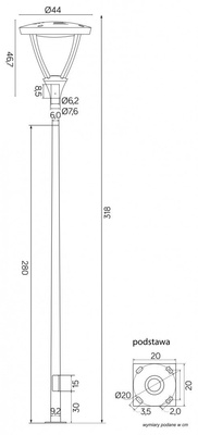 Oprawa parkowa MLS-LB-22A