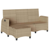 Rozkładana Sofa Ogrodowa z Poduszkami w Kształcie Litery L