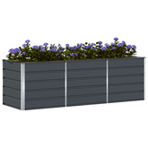 Donica Antracyt 240 x 80 x 75 cm Stal