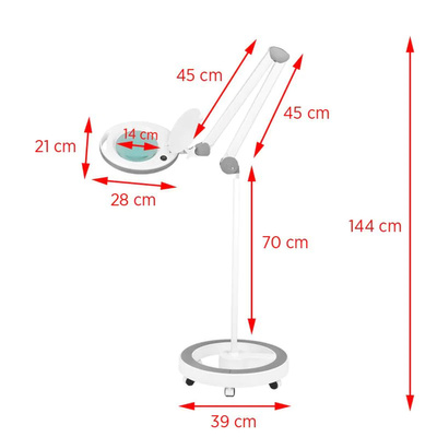 Lampa lupa Elegante 6014 60 led smd 5d ze statywem 114851