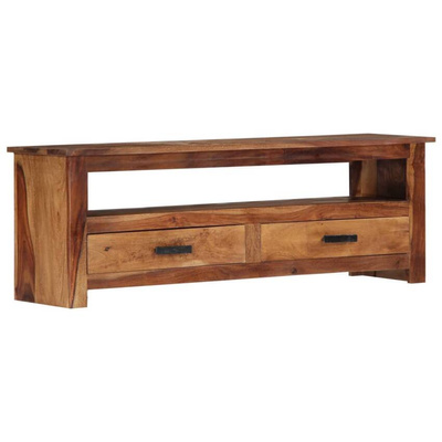 vidaXL Szafka pod TV, 118x30x40 cm, lite drewno sheesham