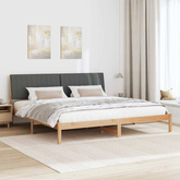 Ramka łóżka Brązowy 200 x 200 cm Lite drewno sosnowe